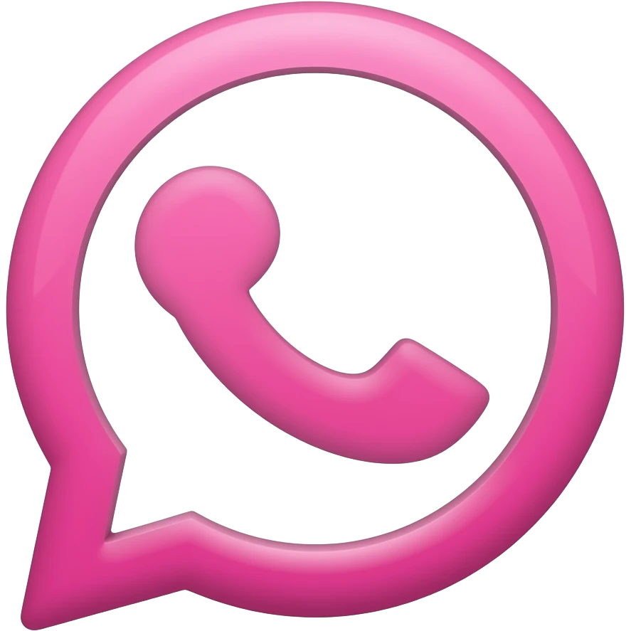 icono de whastaap color rosado emoji