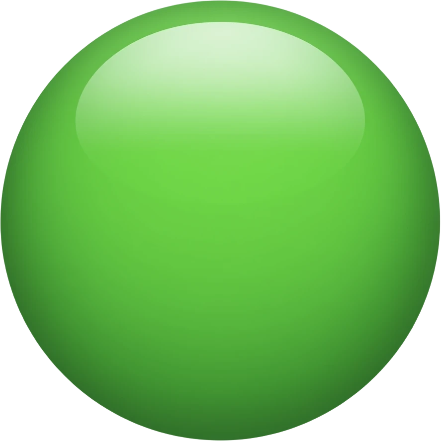 Green oval emoji