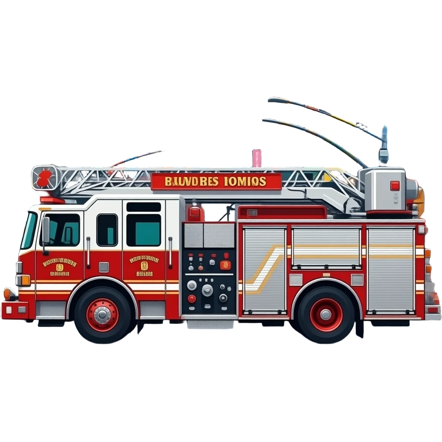 Fire engine in NYC emoji