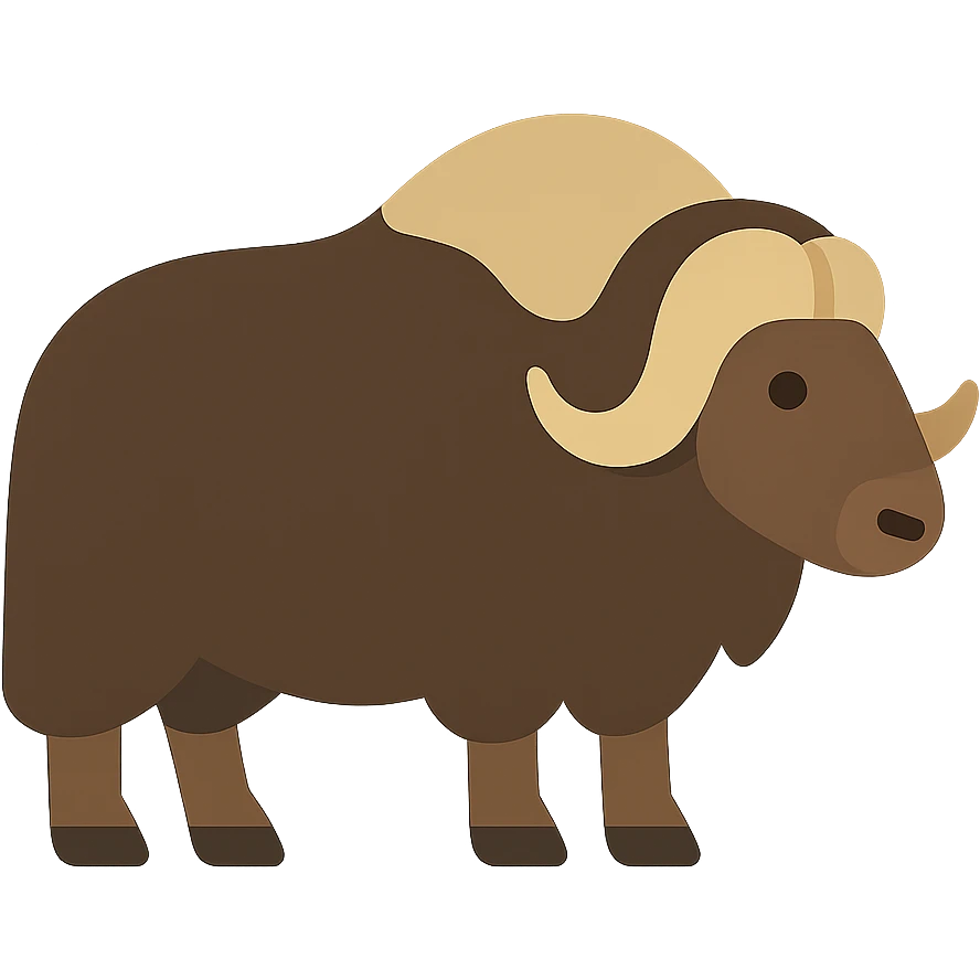 Muskox emoji
