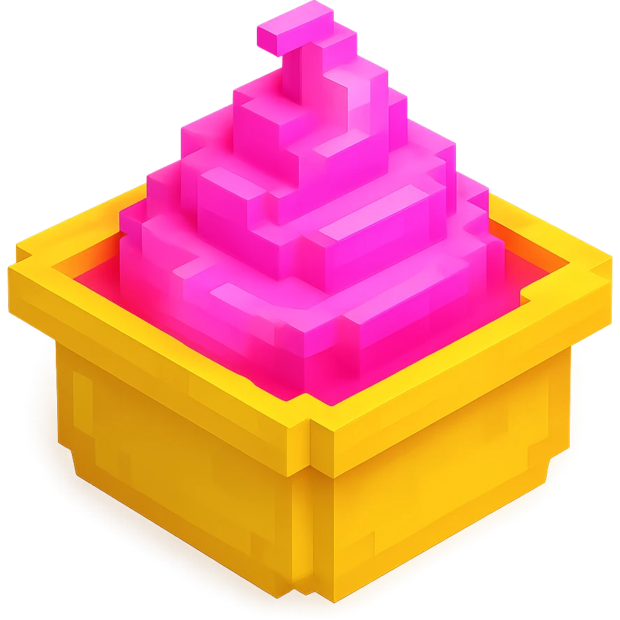 сделай соус из фастфуда розовый светящийся, no background  emoji