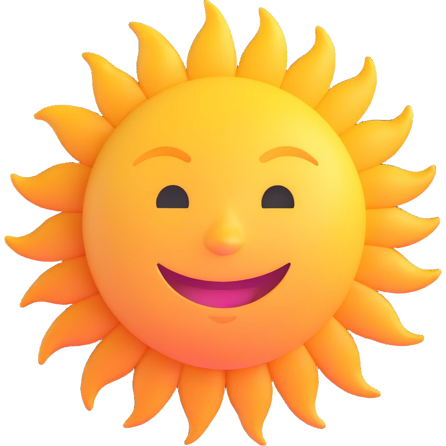 smiling sun emoji