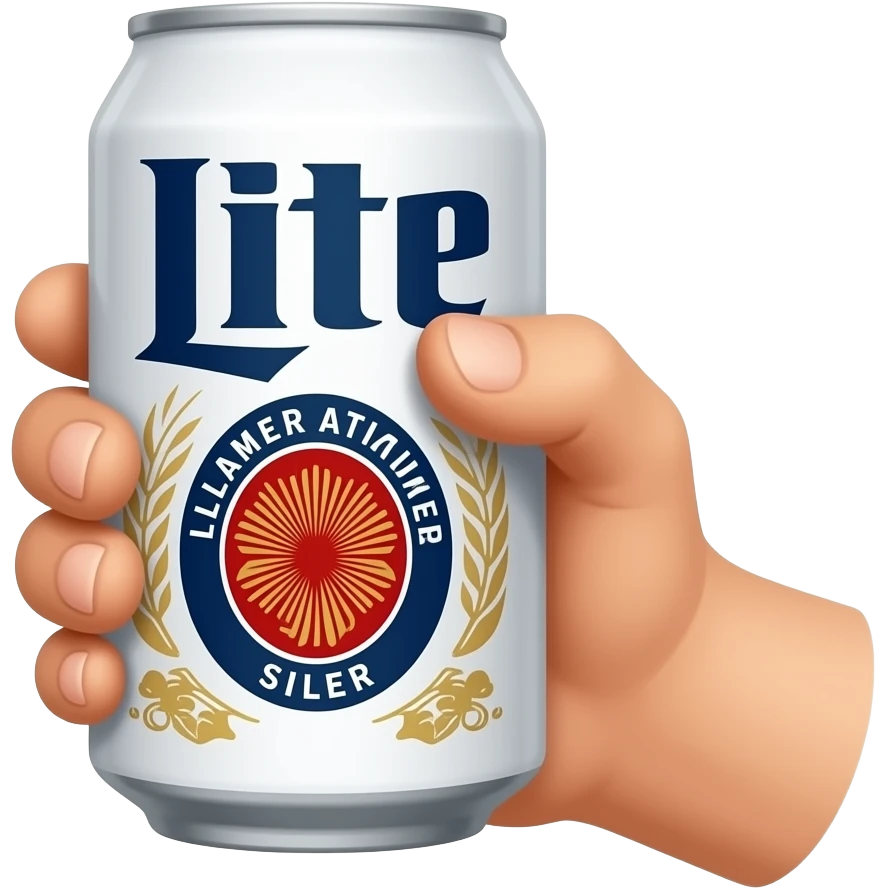 Miller lite beer can cheers emoji