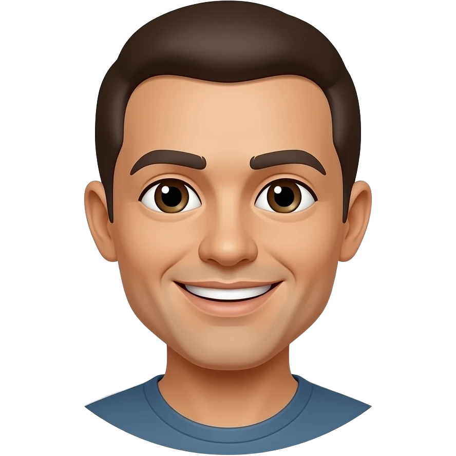 Happy Circle Brown emoji