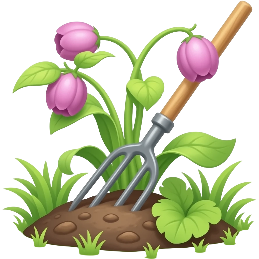 garden rake emoji