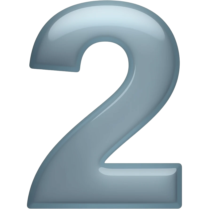number 2 emoji