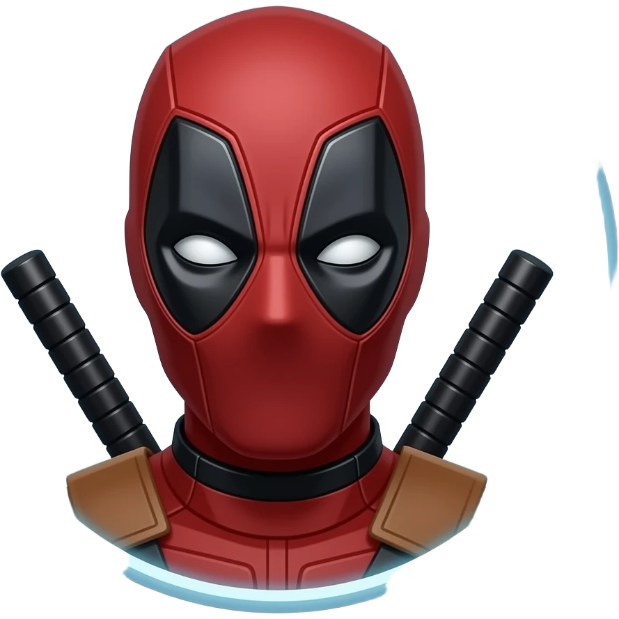 Deadpool circle face emoji