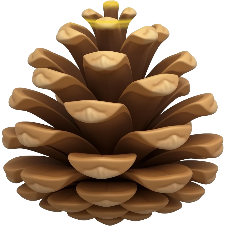 pine cone with a holy halo ring emoji