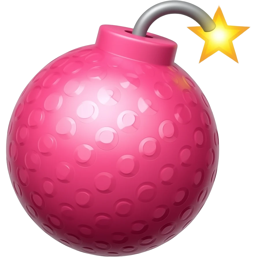 bomb pink emoji