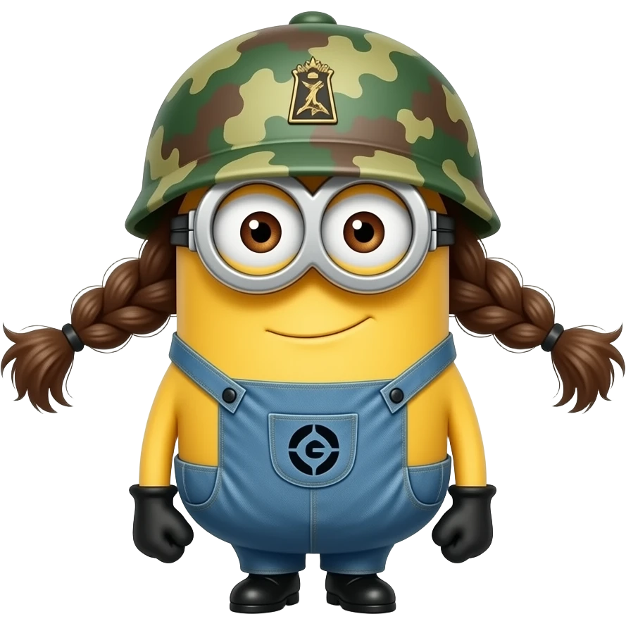 Minion in army uniform pulling hair out  text above Bad Bohica emoji