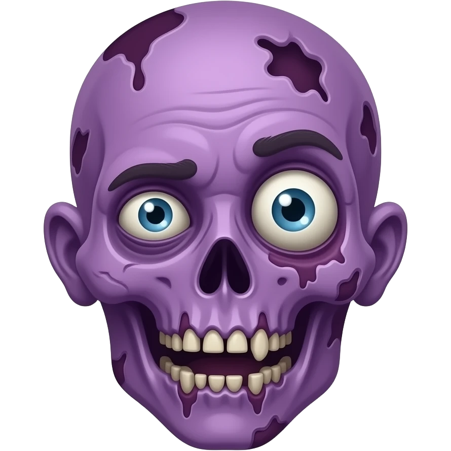 Purple zombie emoji