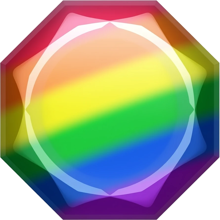 rainbow gem emoji