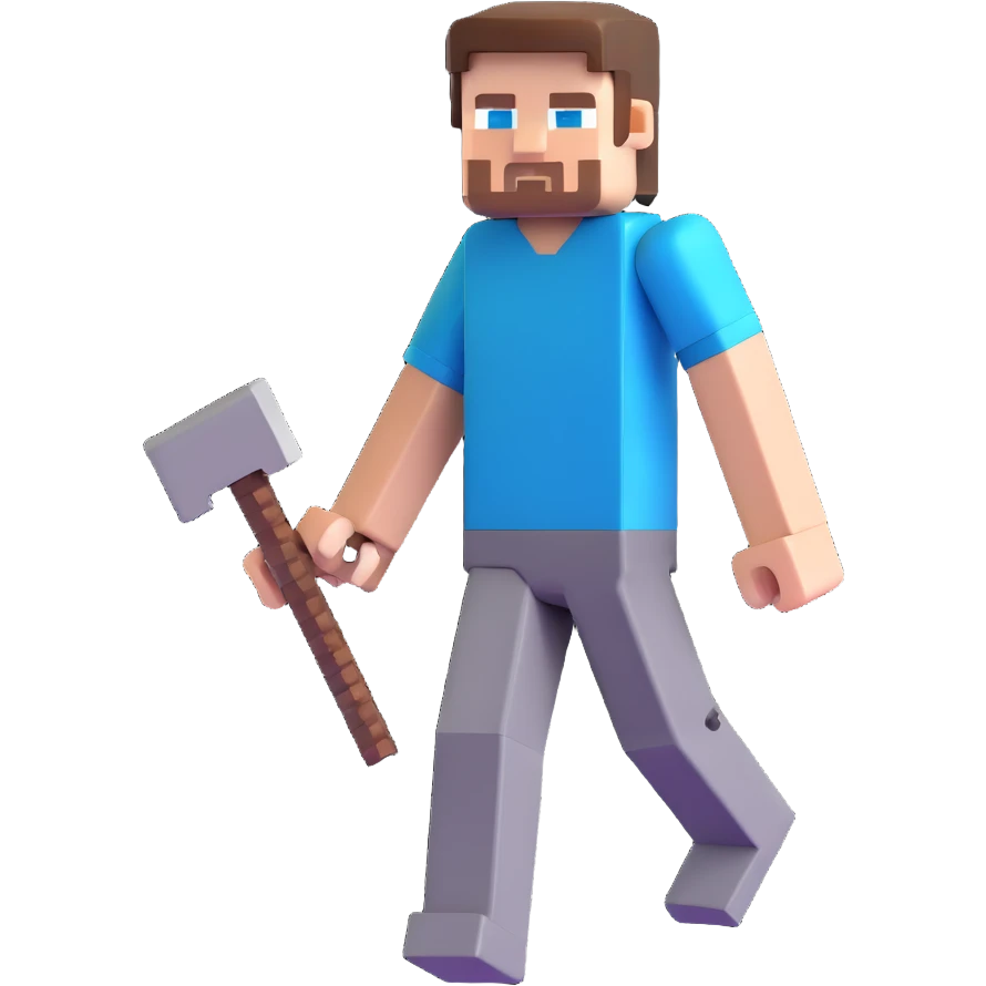 Minecraft Steve character emoji