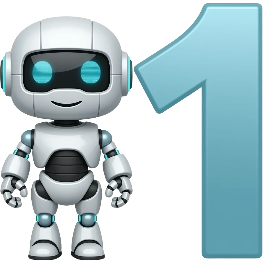 robot looking 1ST emoji
