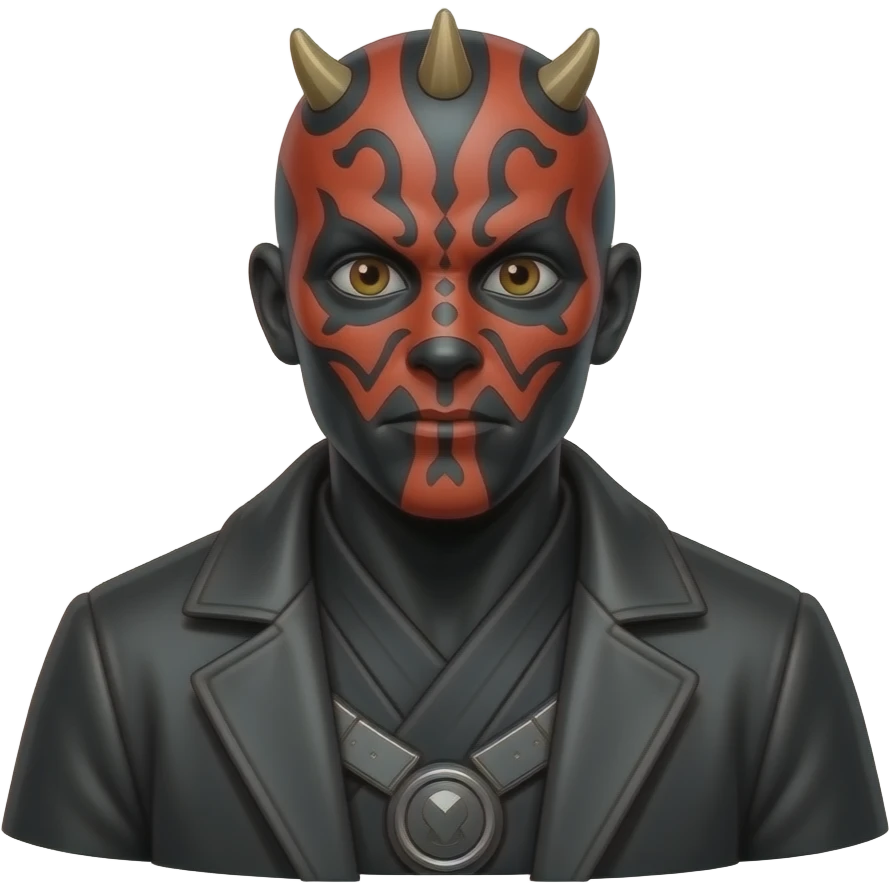 Full Length body Realistic Darth Maul emoji