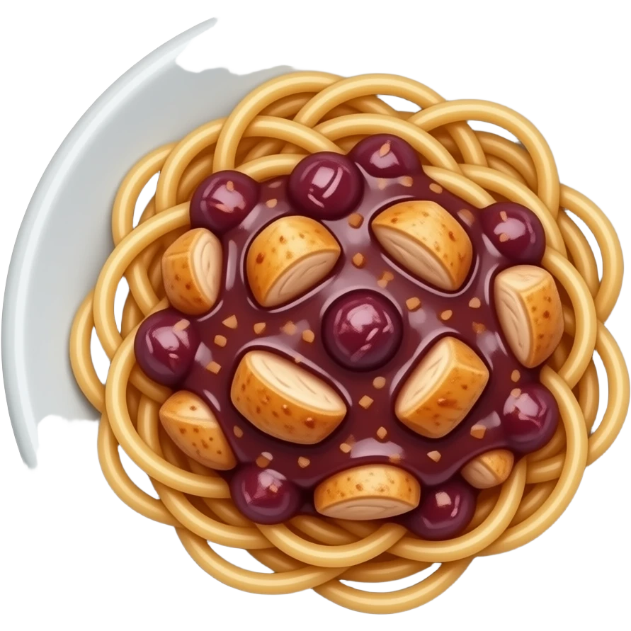 Макароны со сливыочным соусом и курицей emoji