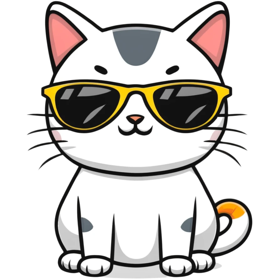 cat wearing sunglasses emoji