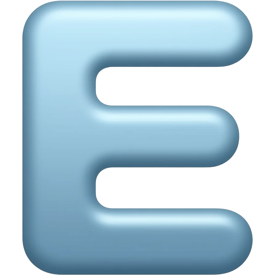 letter E emoji