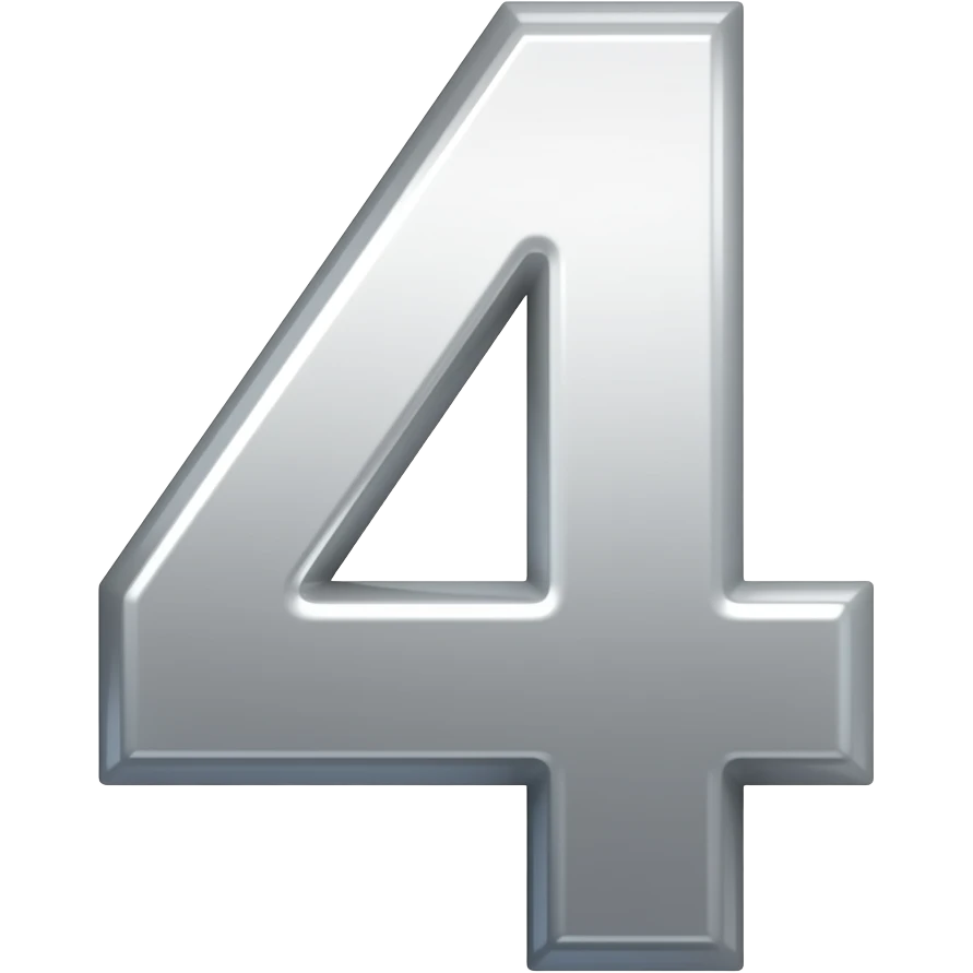 number 4 emoji