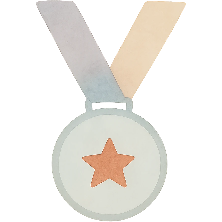 une médaille emoji