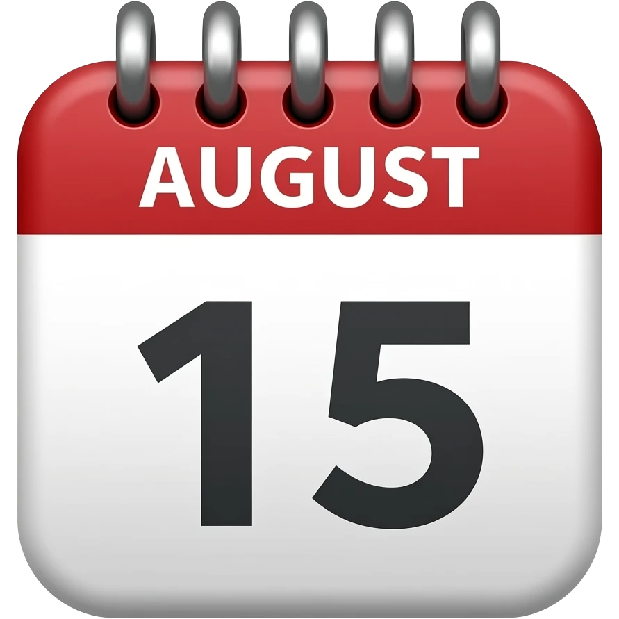 1st AUG DATE emoji