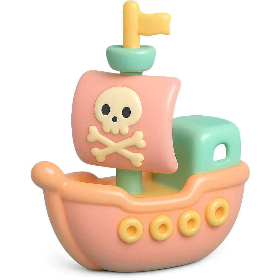 pirate ship emoji
