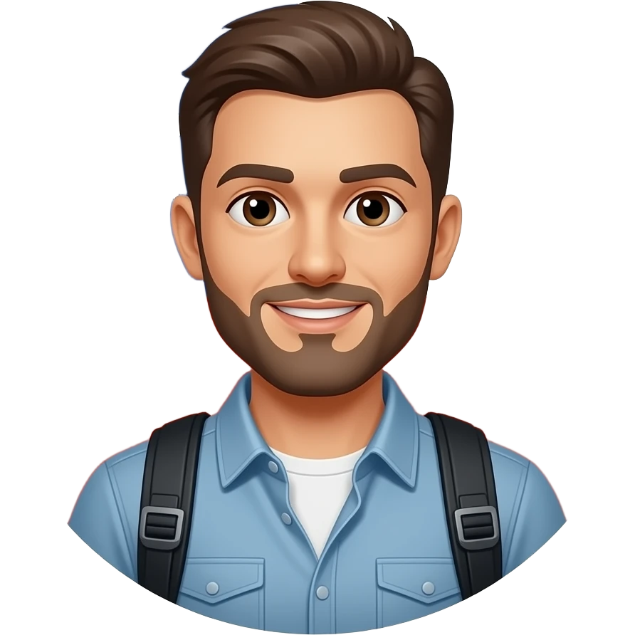 Hombre viajo a chile emoji