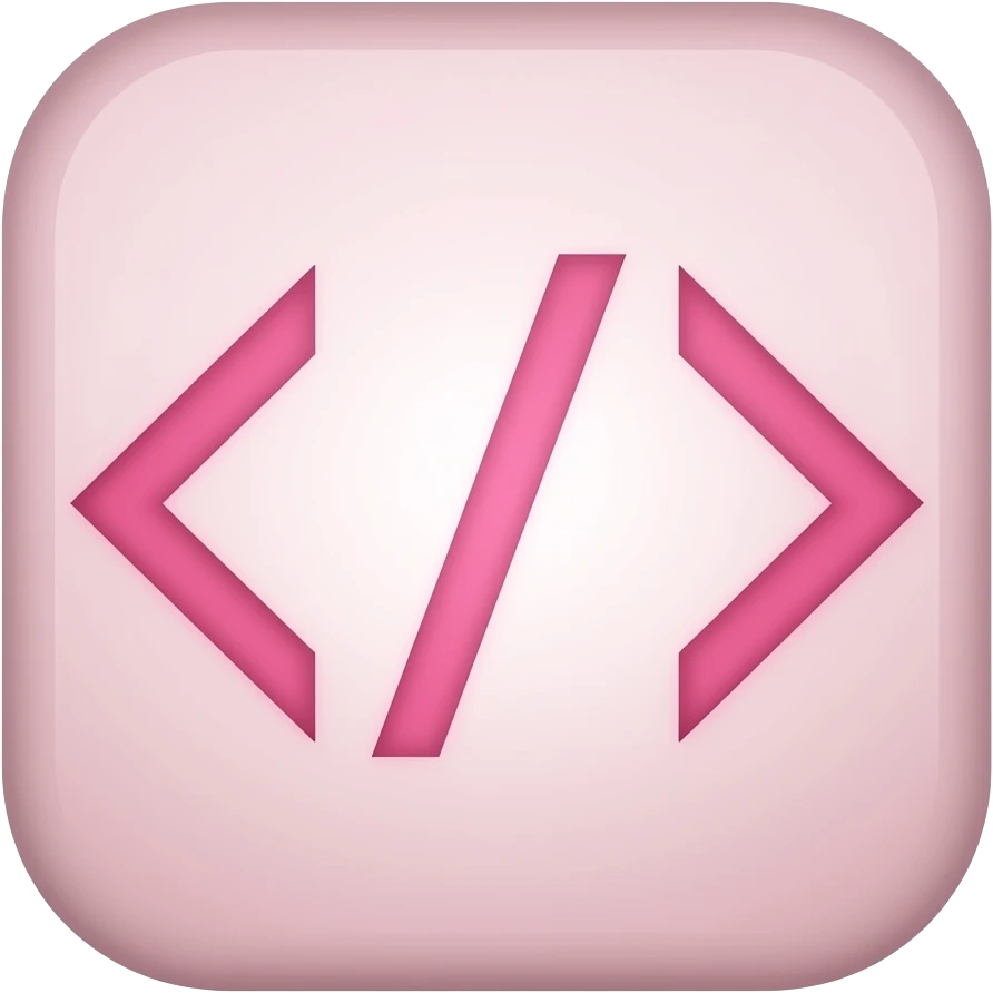 HTML pink emoji