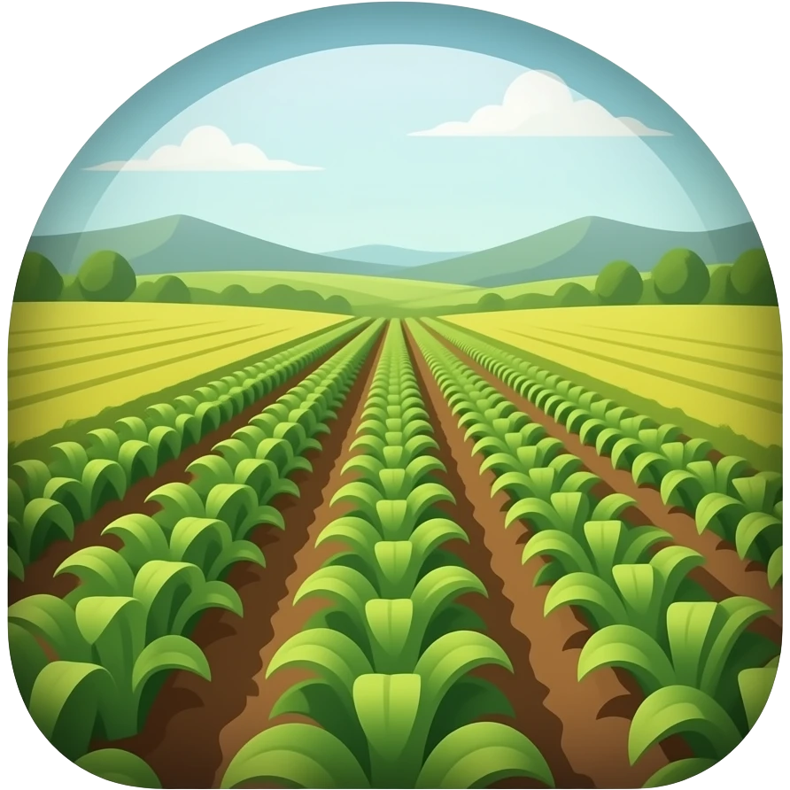 Farm field emoji   for game tile transparent emoji