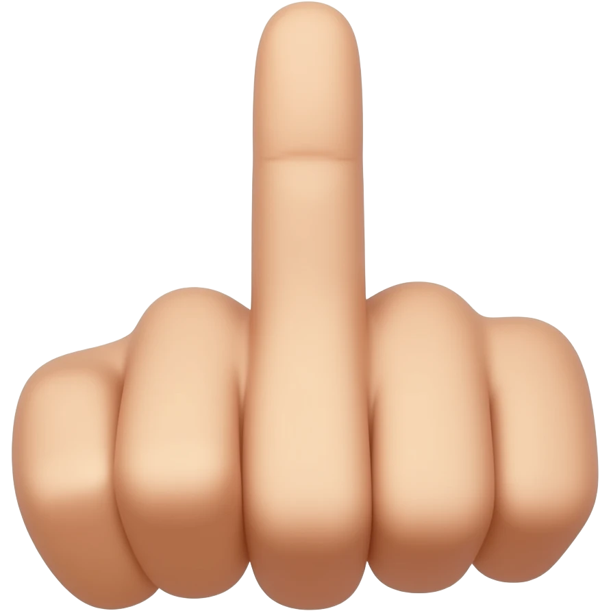 Middle finger emoji