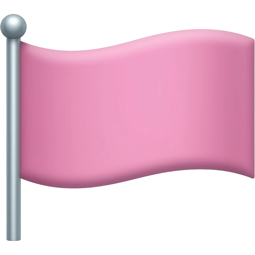 Pink flag emoji