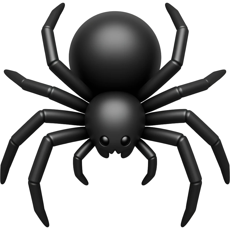 spider black in profile emoji