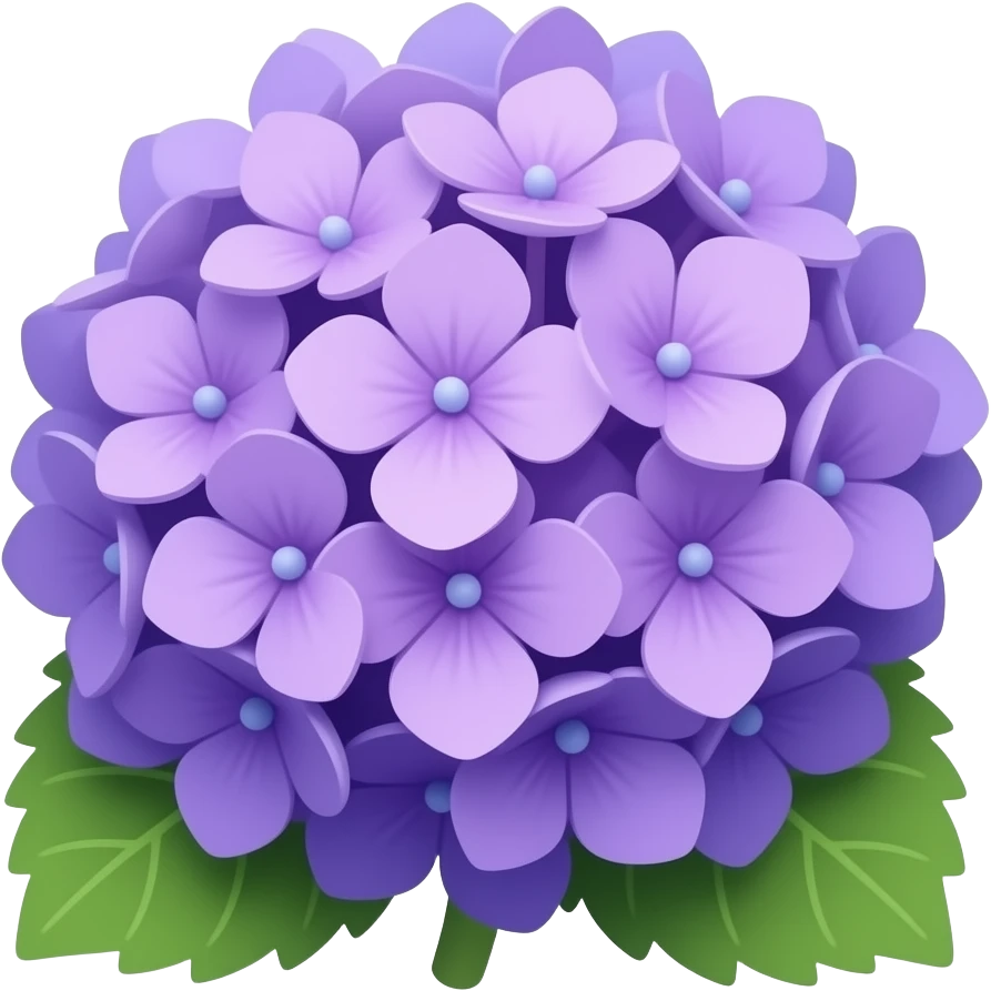 purple hydrangea flower emoji emoji