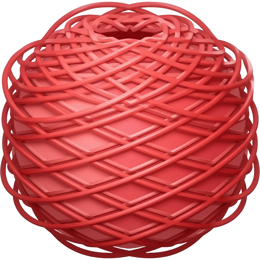 Red thread emoji emoji