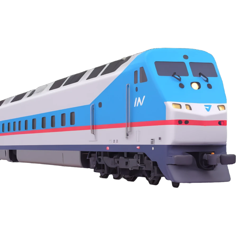 Amtrak train  emoji