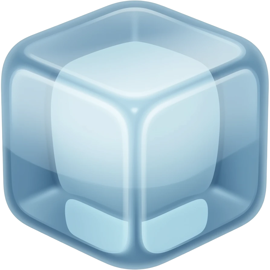 ice cube turned emoji