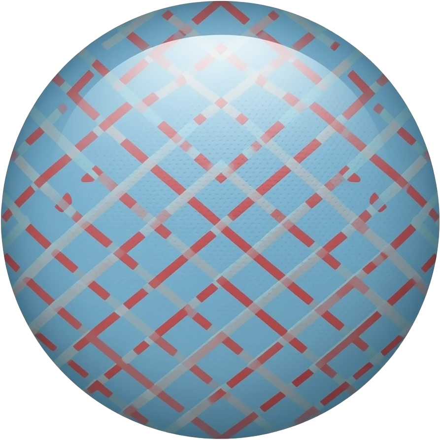 Blue and red emoji