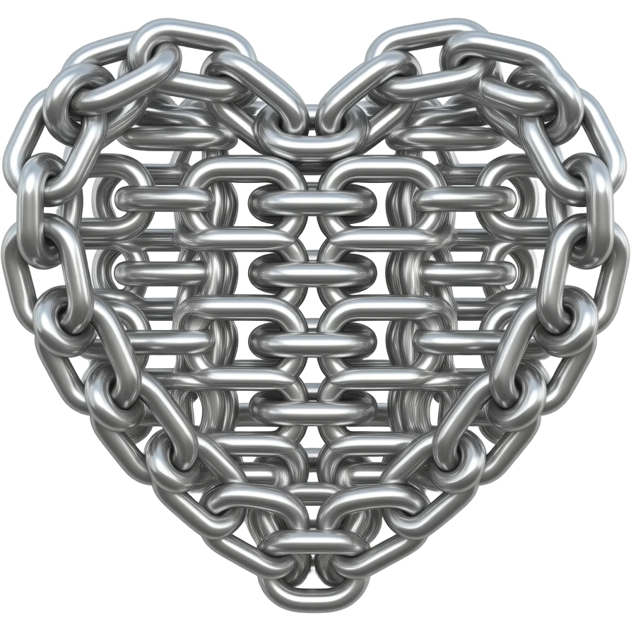 chain link heart emoji