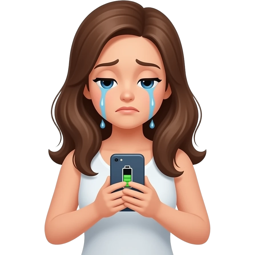 У женщины села батарейка, она без энергии у нее много дел и мыслкй emoji