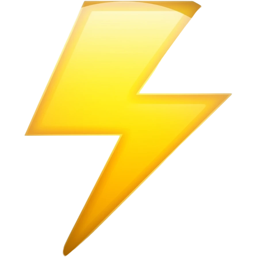 Lightning emoji