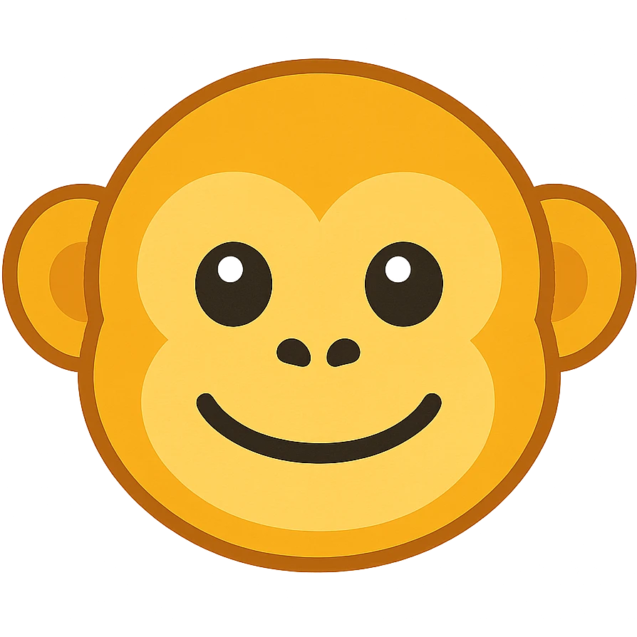 yellow monkey face emoji emoji