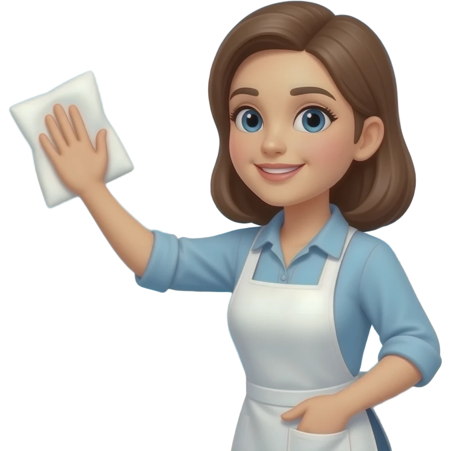 Woman cleaning windows emoji