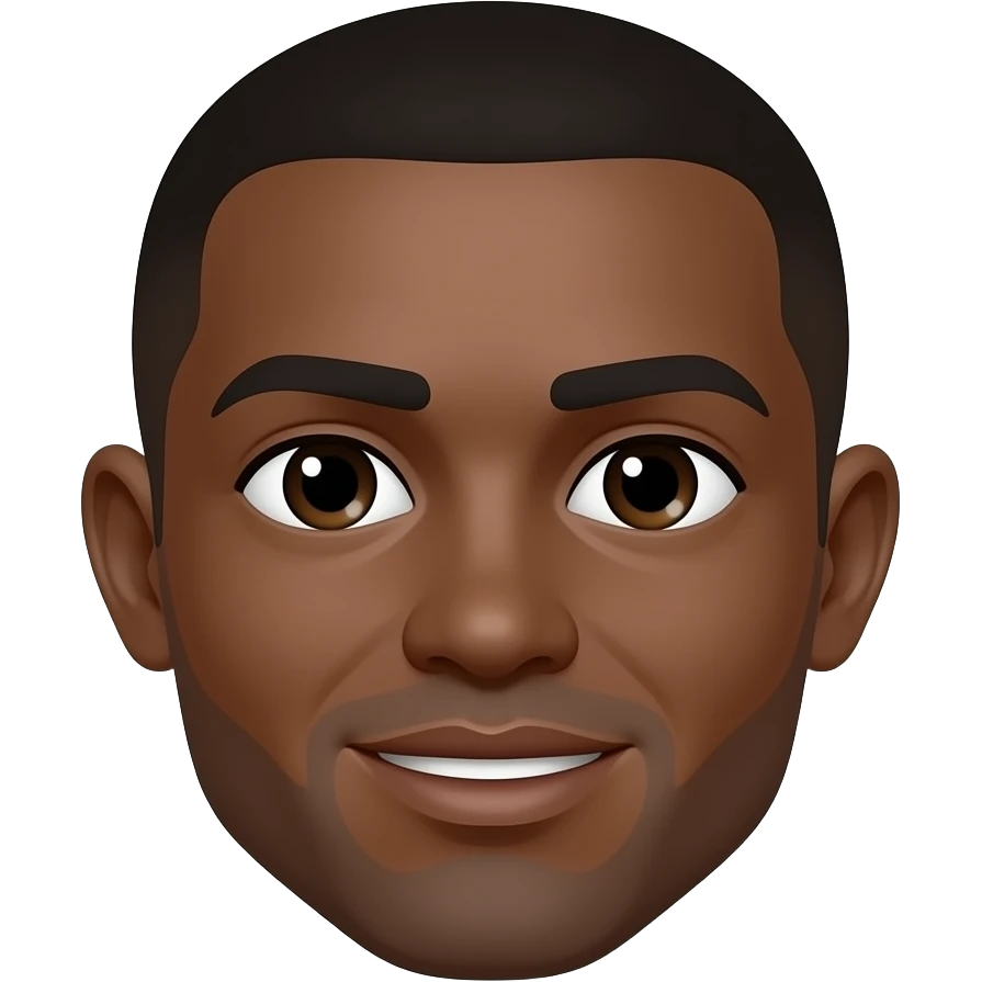 black face cropped ears emoji
