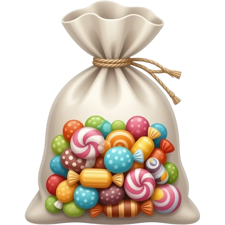 Пакет с сладостями emoji