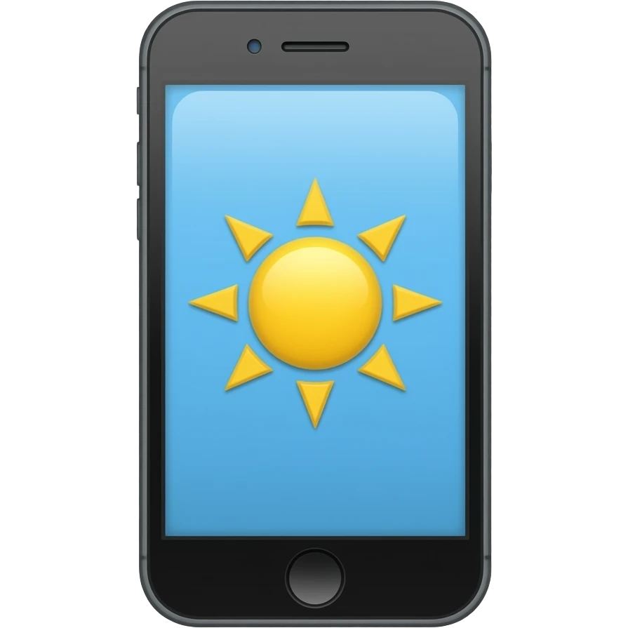 Sun iPhone emoji