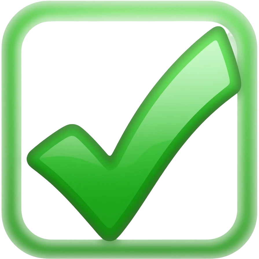 green checkmark emoji