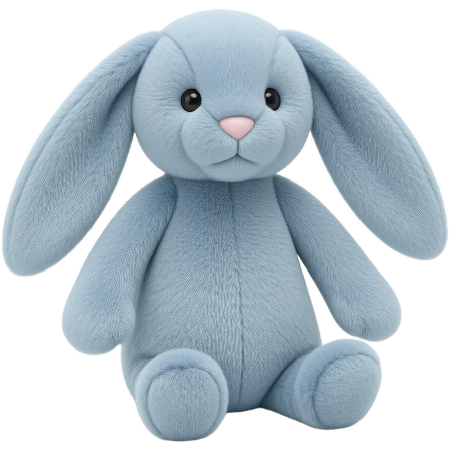 Light blue starry light blue magical bunny jellycat emoji