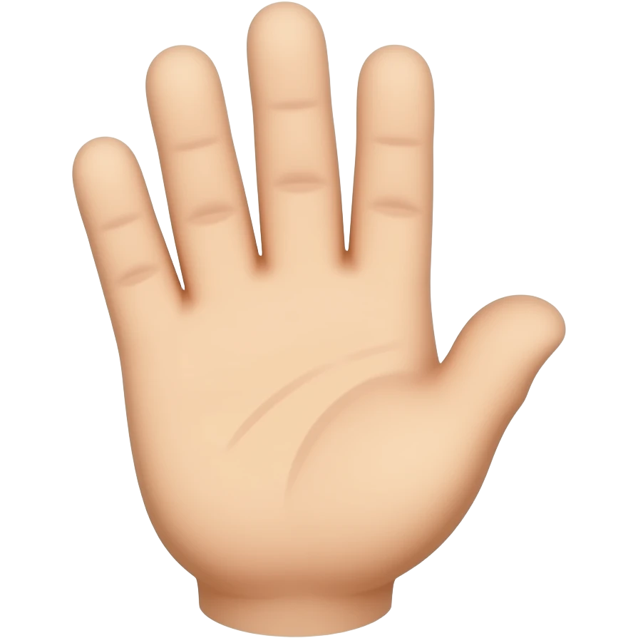 Upside down hand emoji