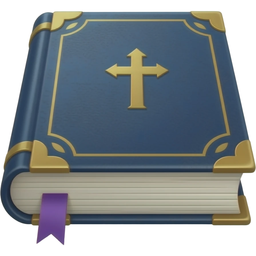 spellbook forward facing dark blue emoji