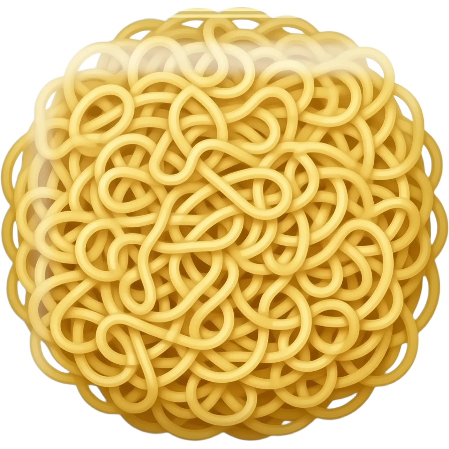 포장지,그릇,국물 없이 생라면 사리만 emoji
